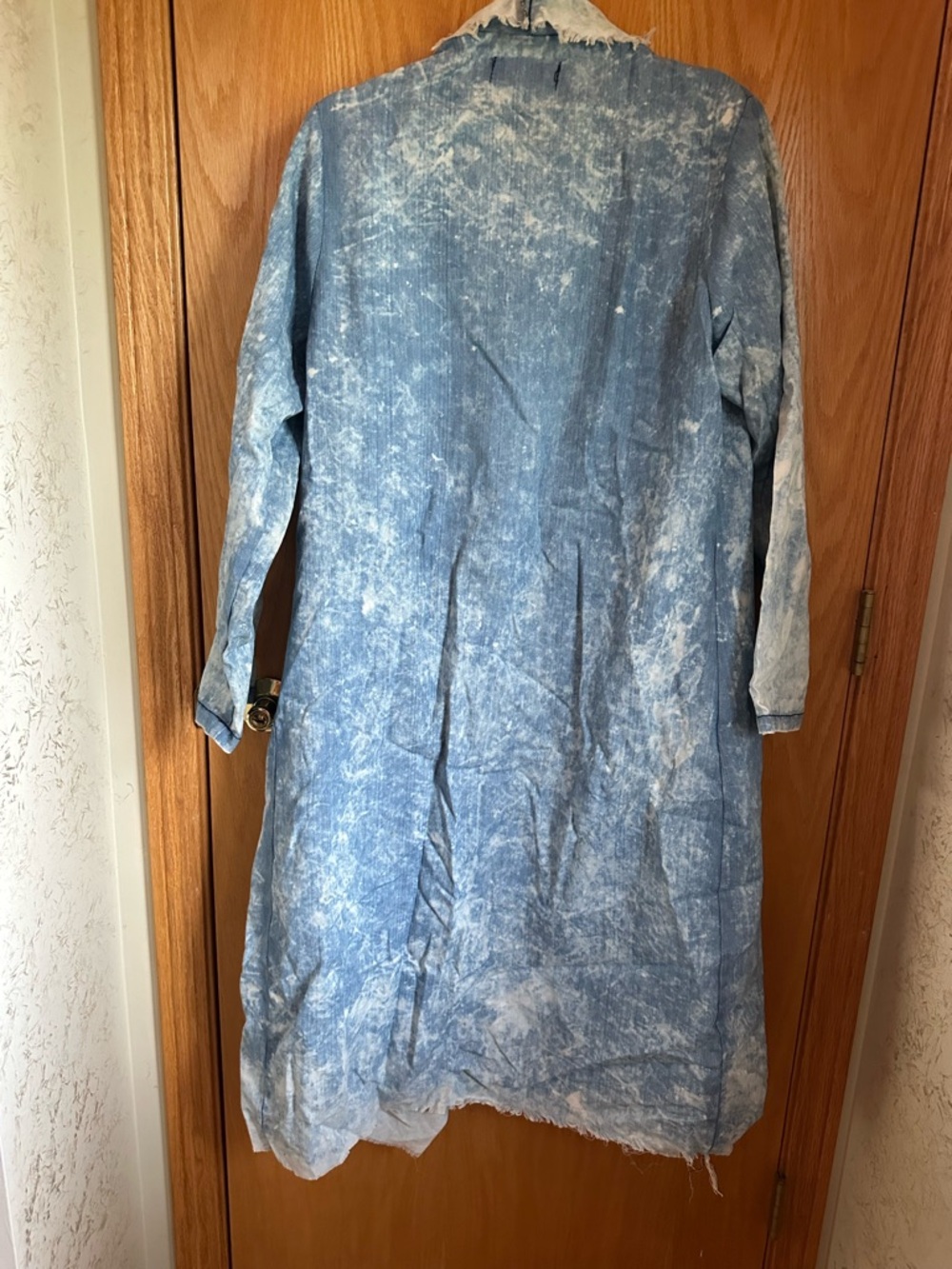 Light Blue Washed Open Cardigan - Picture 3 of 3